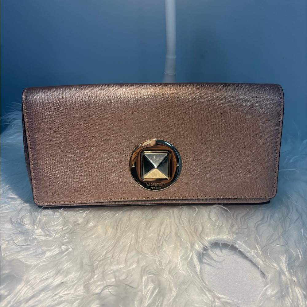 KATE SPADE Pink Gold Clutch